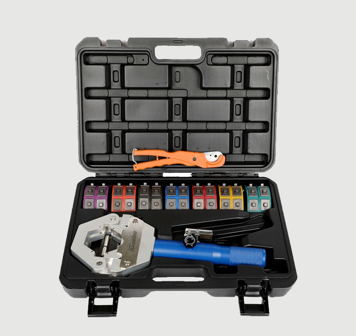 LABFENG Hydraulic Hose Criper With 7 Dies Handheld AC Hose Criping