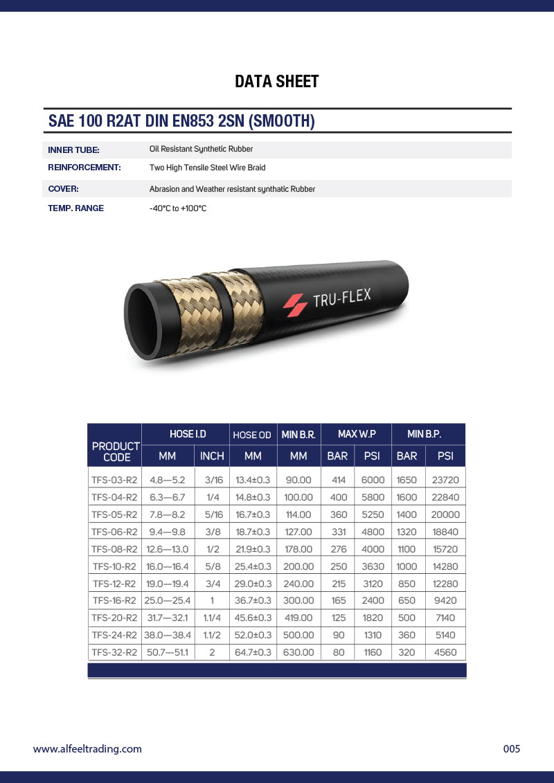 SAE-100-R2AT-DIN-EN853-2SN-(SMOOTH) - AL Feel Trading LLC